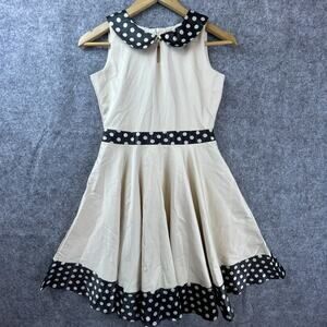BlackButterfly Zoey Dress Girls 11/12 Polka Dot Vintage Inspired Rockabilly